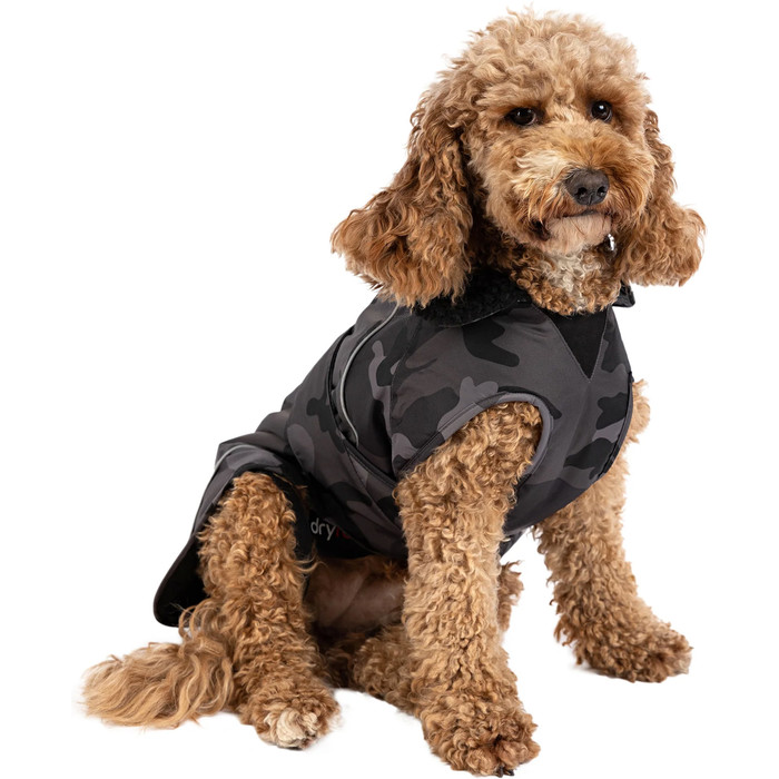 2024 Dryrobe Hundemantel V3 DRV3 - Black / Camo